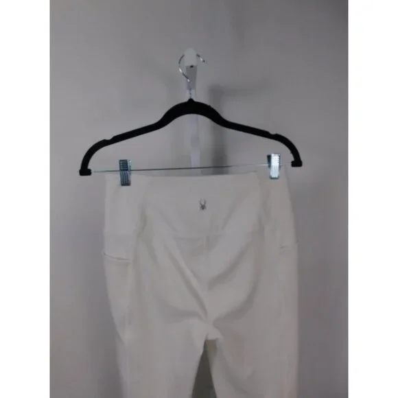 SALE Spyder Active Womens White High-Waisted Leggings M - Picture 8 of 10